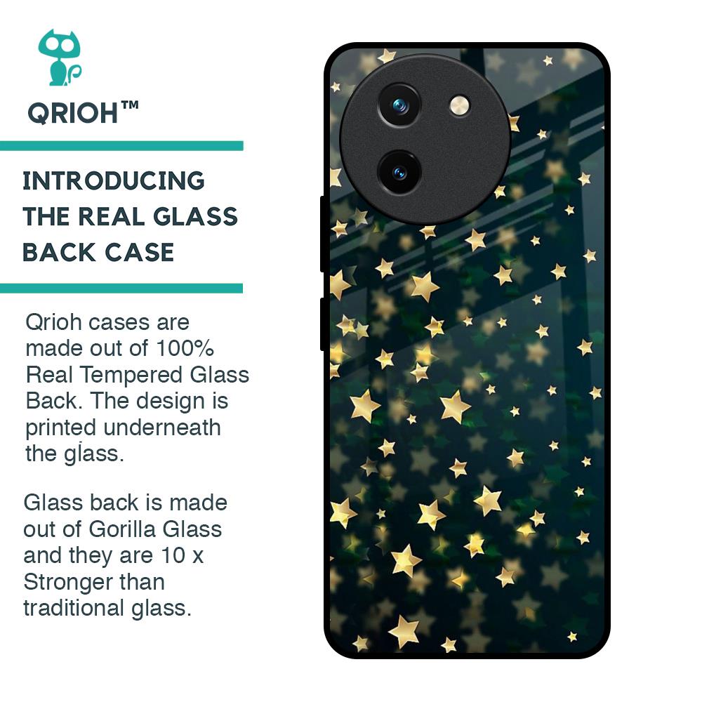 Dazzling Stars Glass Case For Vivo T3X 5G