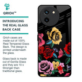 Floral Decorative Glass Case For Vivo T3X 5G