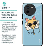 Adorable Cute Kitty Glass Case For Vivo T3X 5G