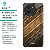 Diagonal Slash Pattern Glass Case for Vivo T3X 5G