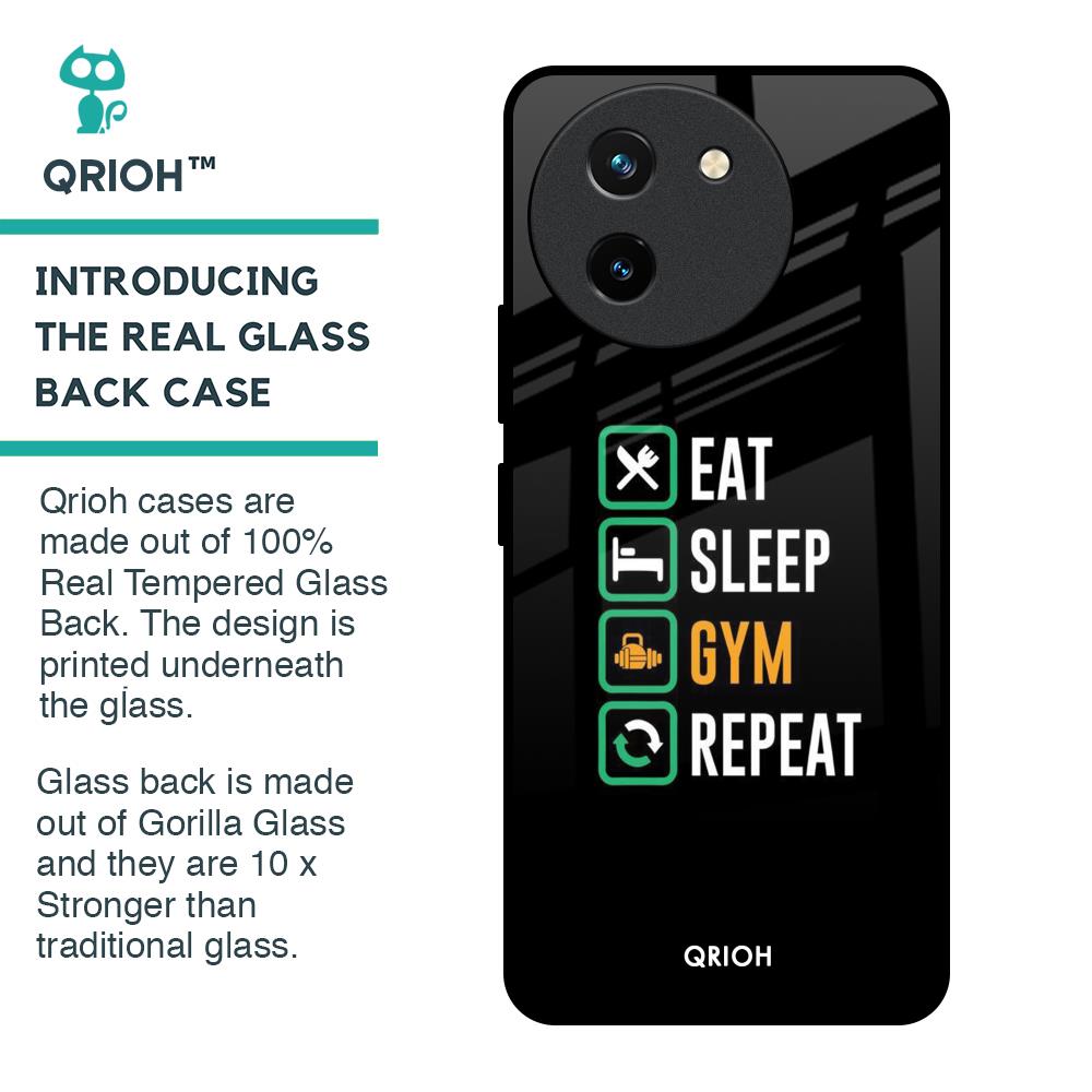 Daily Routine Glass Case for Vivo T3X 5G