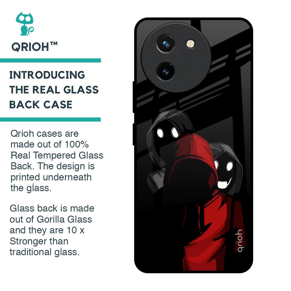 Shadow Character Glass Case for Vivo T3X 5G