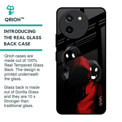 Shadow Character Glass Case for Vivo T3X 5G