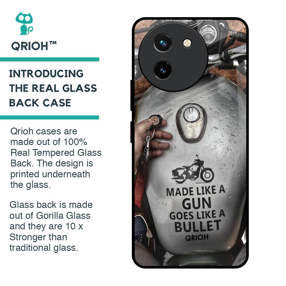 Royal Bike Glass Case for Vivo T3X 5G