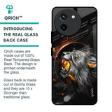 Aggressive Lion Glass Case for Vivo T3X 5G