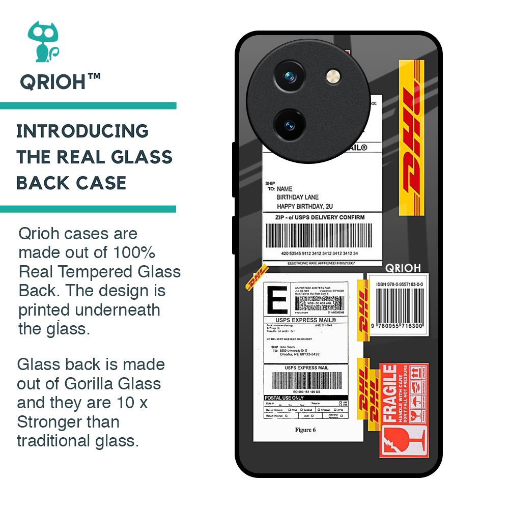 Cool Barcode Label Glass Case For Vivo T3X 5G