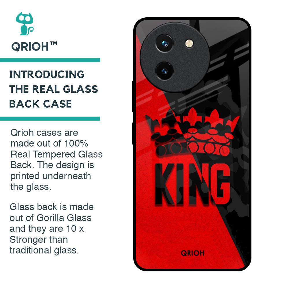 I Am A King Glass Case for Vivo T3X 5G