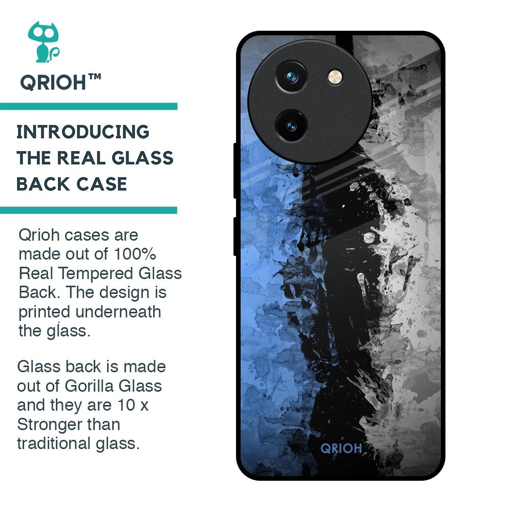 Dark Grunge Glass Case for Vivo T3X 5G