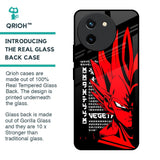 Red Vegeta Glass Case for Vivo T3X 5G