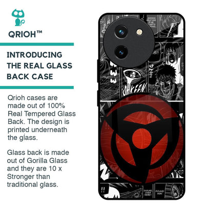 Sharingan Glass Case for Vivo T3X 5G