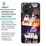 Anime Eyes Glass Case for Vivo T3X 5G