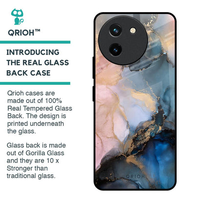 Marble Ink Abstract Glass Case for Vivo T3X 5G