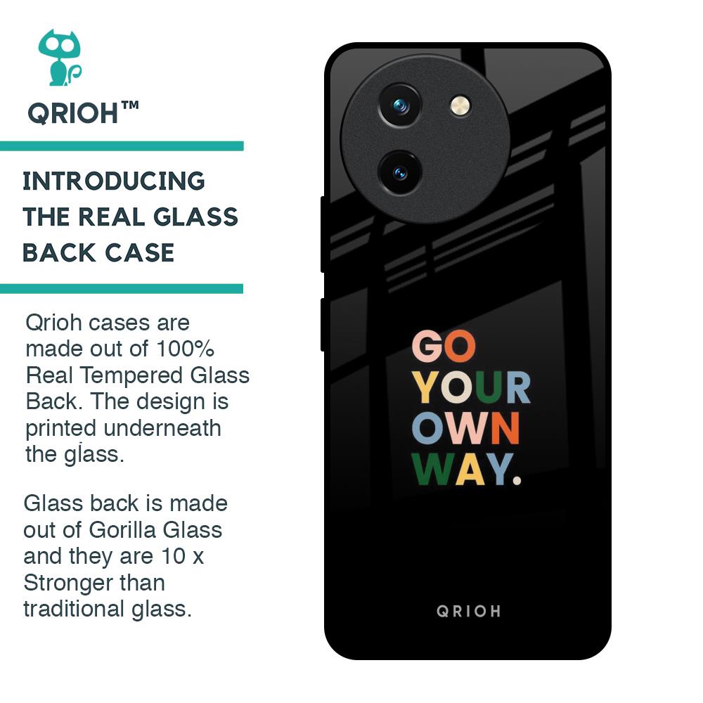 Go Your Own Way Glass Case for Vivo T3X 5G