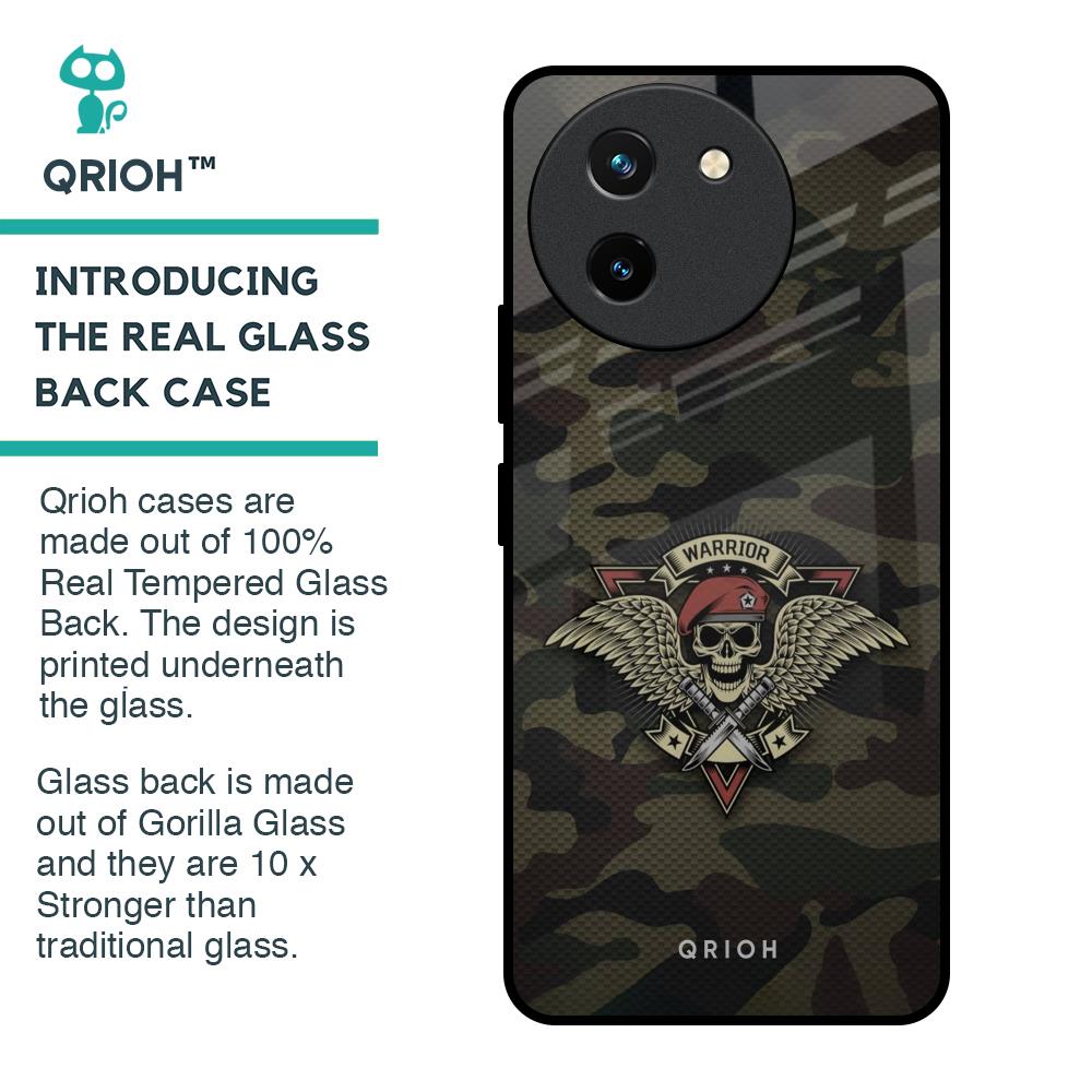 Army Warrior Glass Case for Vivo T3X 5G