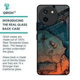 Geographical Map Glass Case for Vivo T3X 5G