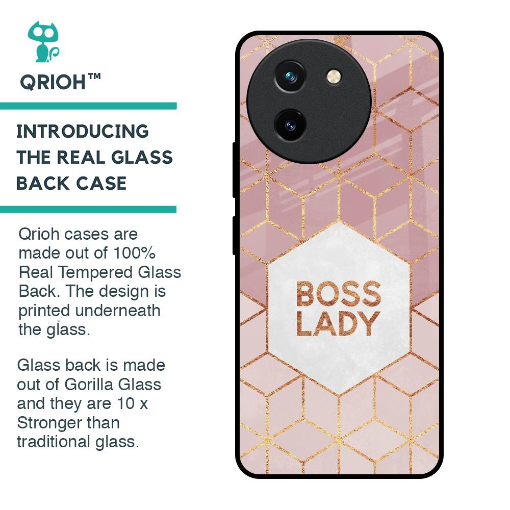 Boss Lady Glass Case for Vivo T3X 5G