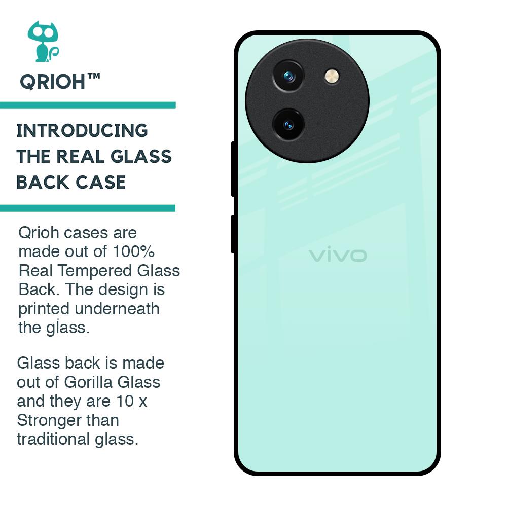 Teal Glass Case for Vivo T3X 5G
