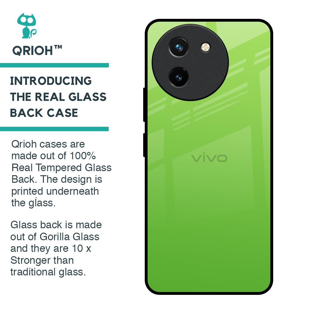 Paradise Green Glass Case For Vivo T3X 5G