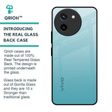 Arctic Blue Glass Case For Vivo T3X 5G