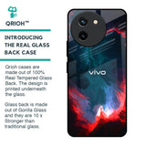 Brush Art Glass Case For Vivo T3X 5G