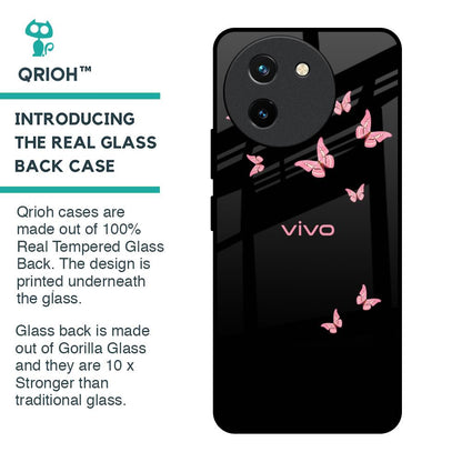 Fly Butterfly Glass Case for Vivo T3X 5G