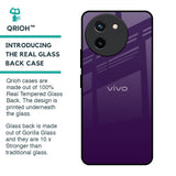 Dark Purple Glass Case for Vivo T3X 5G