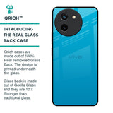 Blue Aqua Glass Case for Vivo T3X 5G