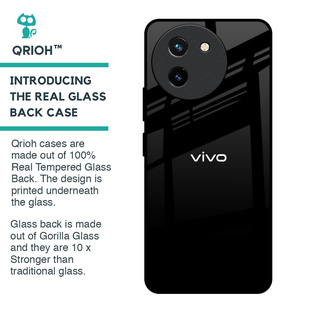 Jet Black Glass Case for Vivo T3X 5G