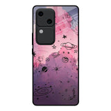 Space Doodles Vivo V30 5G Glass Back Cover Online