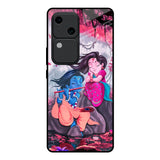 Radha Krishna Art Vivo V30 5G Glass Back Cover Online