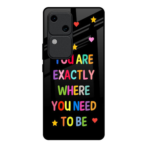 Magical Words Vivo V30 5G Glass Back Cover Online