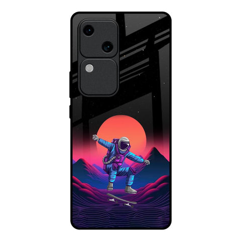 Retro Astronaut Vivo V30 5G Glass Back Cover Online