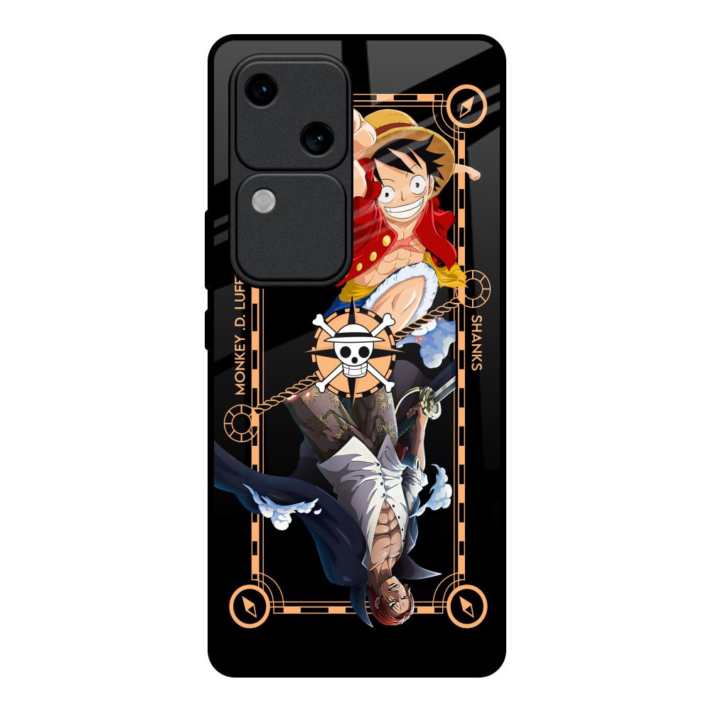 Shanks & Luffy Vivo V30 5G Glass Back Cover Online