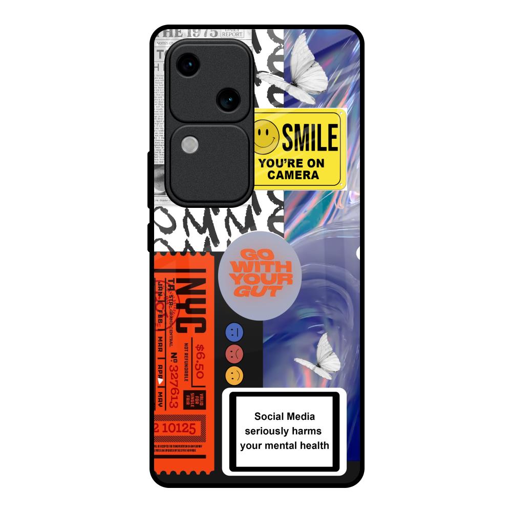 Smile for Camera Vivo V30 5G Glass Back Cover Online