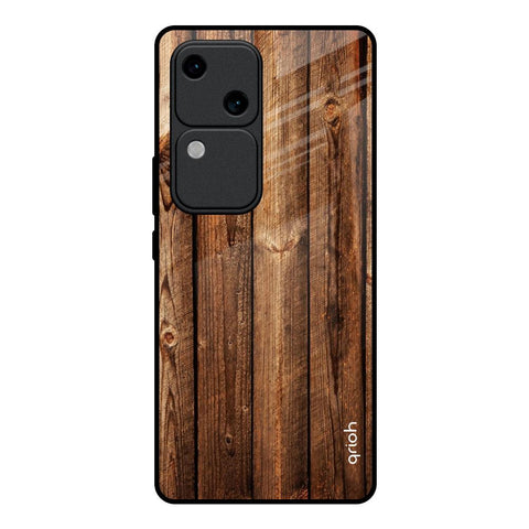 Timber Printed Vivo V30 5G Glass Back Cover Online