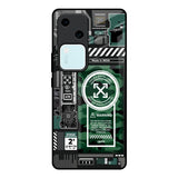 Green Camo Circuit Vivo V30 5G Glass Back Cover Online