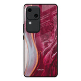 Crimson Ruby Vivo V30 5G Glass Back Cover Online