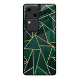 Abstract Green Vivo V30 5G Glass Back Cover Online