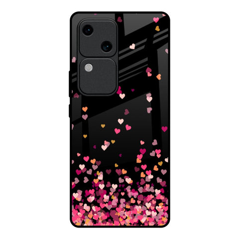 Heart Rain Fall Vivo V30 5G Glass Back Cover Online