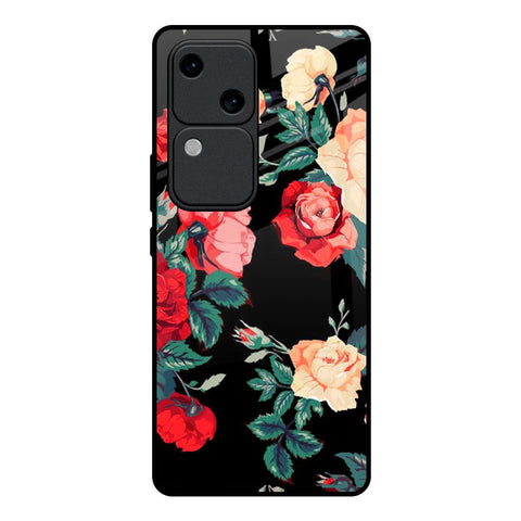 Floral Bunch Vivo V30 5G Glass Back Cover Online