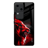 Red Angry Lion Vivo V30 5G Glass Back Cover Online
