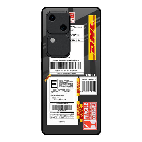 Cool Barcode Label Vivo V30 5G Glass Back Cover Online