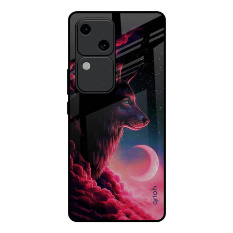 Moon Wolf Vivo V30 5G Glass Back Cover Online