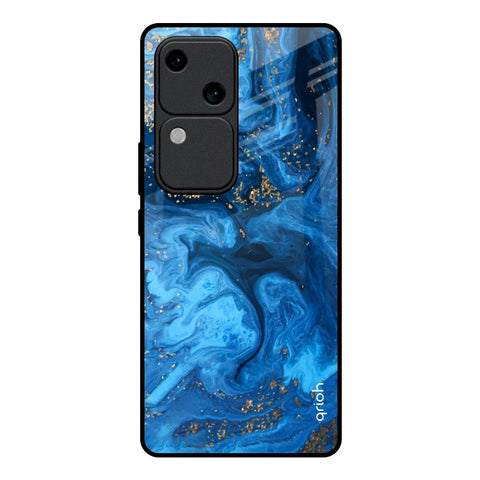 Gold Sprinkle Vivo V30 5G Glass Back Cover Online