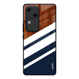 Bold Stripes Vivo V30 5G Glass Back Cover Online