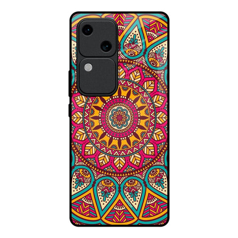 Elegant Mandala Vivo V30 5G Glass Back Cover Online