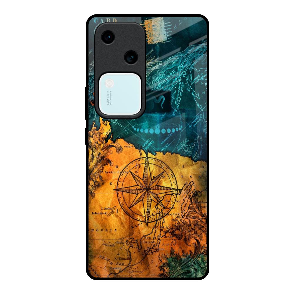 Architecture Map Vivo V30 5G Glass Back Cover Online