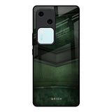 Green Leather Vivo V30 5G Glass Back Cover Online