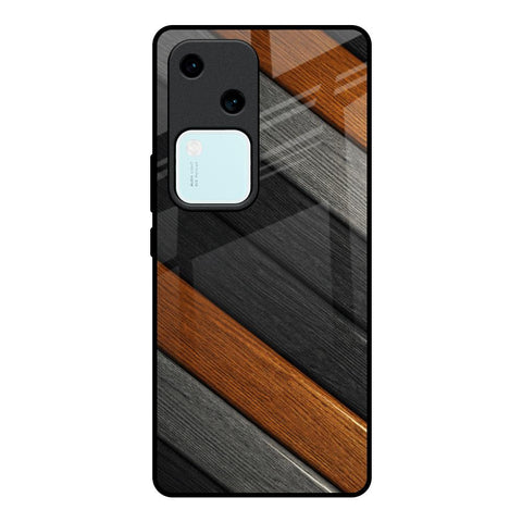 Tri Color Wood Vivo V30 5G Glass Back Cover Online