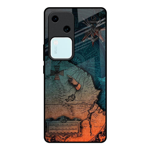 Geographical Map Vivo V30 5G Glass Back Cover Online